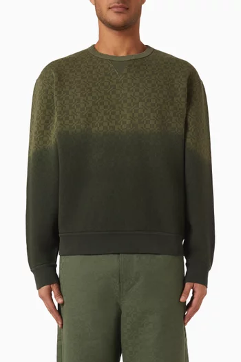 Kenzogram Jacquard Sweatshirt in Cotton