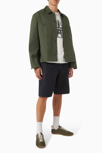 Kenzogram Workwear Overshirt in Cotton