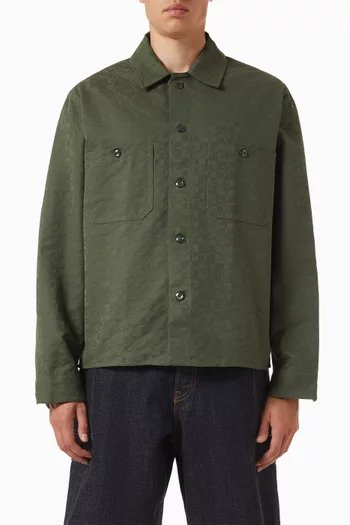 Kenzogram Workwear Overshirt in Cotton