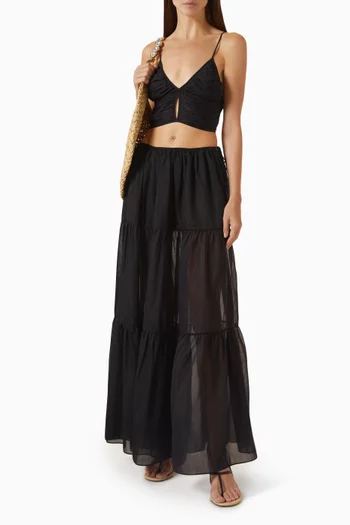South Crop Top in Cotton Blend