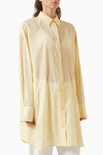 Long Summer Shirt in Cotton Blend