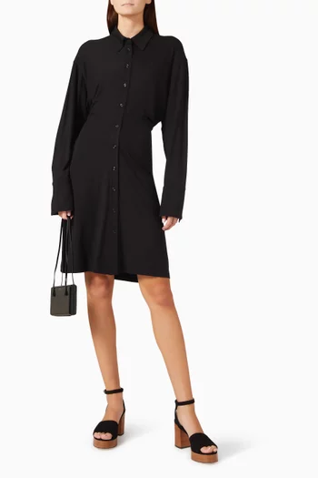 Slouch Draped Dress in Jersey