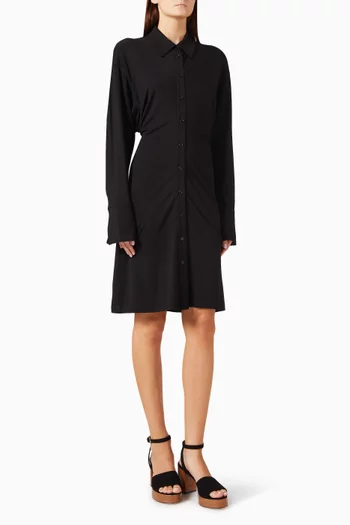 Slouch Draped Dress in Jersey