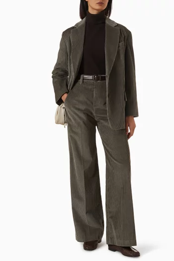 Loose-fit Pants in Corduroy