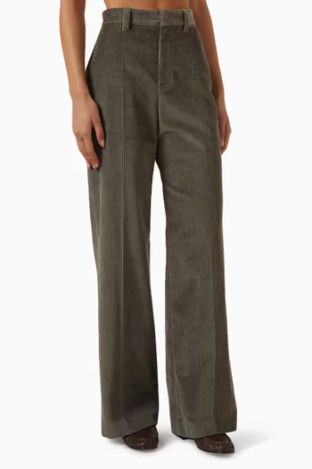 Loose-fit Pants in Corduroy