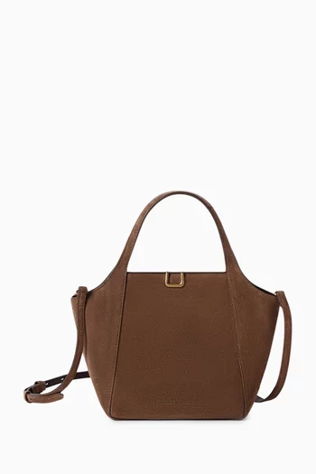 Small Sartorial Bucket Bag in Suede