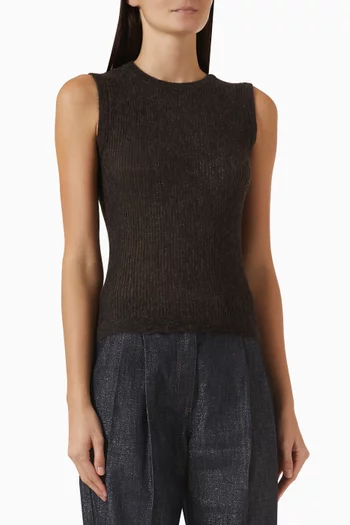 Sparkling Top in Rib-knit Wool