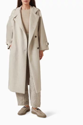 Monili Belted Coat in Cashmere
