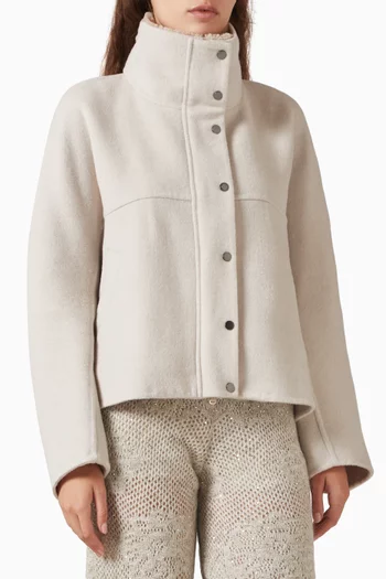 Shearling Jacket in Virgin Wool-cashmere