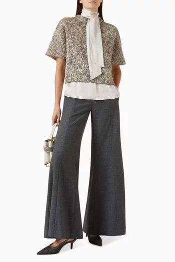 Craquelé Embroidery T-shirt in Knit