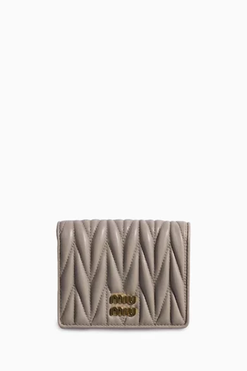 Small Wallet in Matelassé Nappa Leather