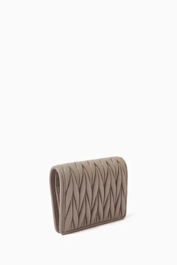 Small Wallet in Matelassé Nappa Leather
