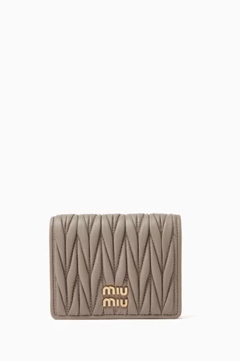 Small Wallet in Matelassé Nappa Leather