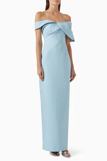 Maddie Gown in Stretch Crepe