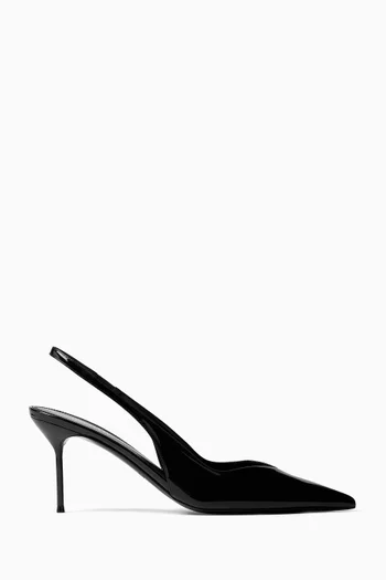 Lidia 70 Slingback Pumps in Patent Leather