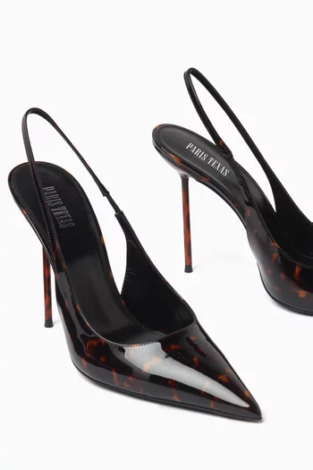 Lidia 105 Slingback Pumps in Patent Leather