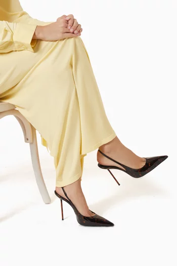Lidia 105 Slingback Pumps in Patent Leather