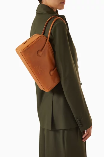 Small Boston Shoulder Bag in Suede