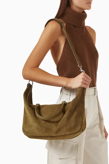 Dumpling Tote Bag in Suede