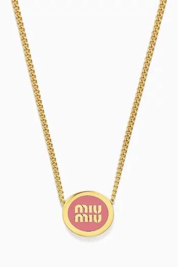 Logo-embellished Pendant Necklace