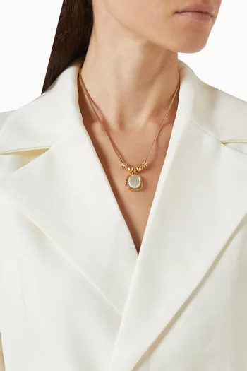 Scaramouche Bia Necklace in Gold-plated Brass