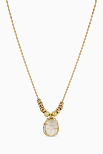 Scaramouche Bia Necklace in Gold-plated Brass