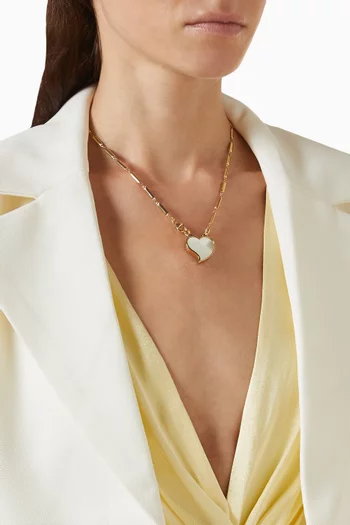 Mirage Heart Necklace in Gold-plated Brass