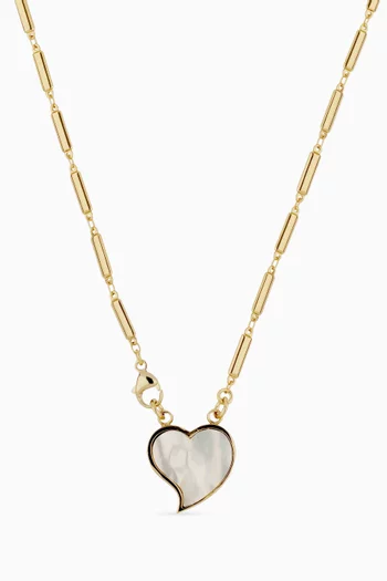 Mirage Heart Necklace in Gold-plated Brass