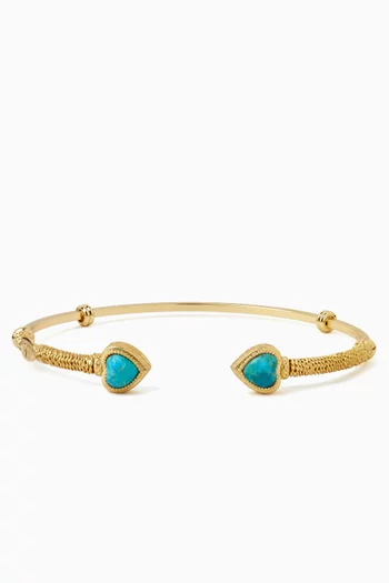 Duality Amore bracelet in Gold-plated Metal