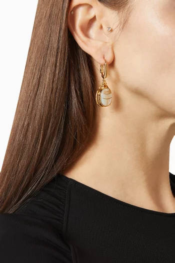 Scaramouche Earrings in Gold-plated Metal