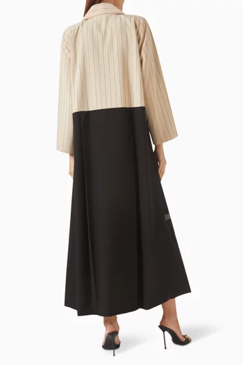 Two-tone Abaya Coat