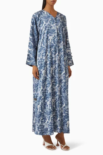 Printed A-line Abaya