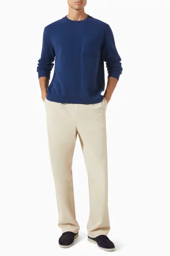 Stefano Ribbed Sweater in Knit