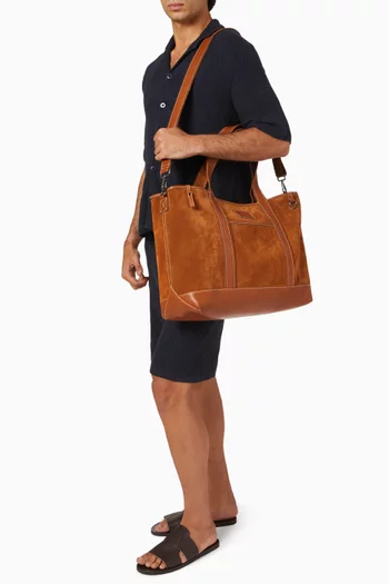 Fredo Weekender Bag in Suede