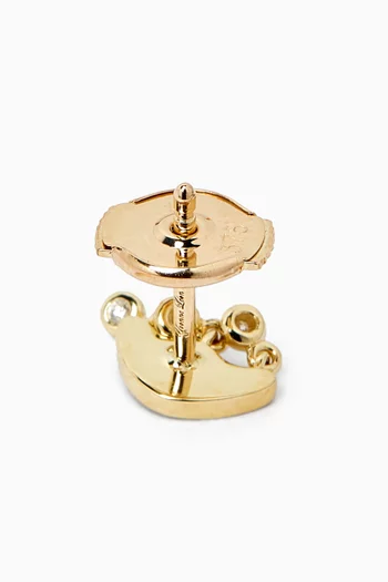 Nano Puce Méduse Single Earring in 9kt Yellow Gold