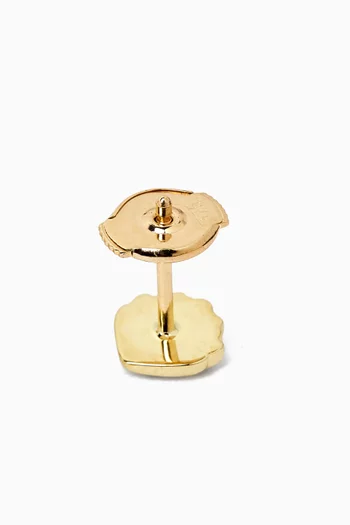 Nano Puce Coquillage Single Earring in 9kt Yellow Gold