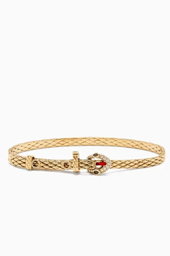 Mini Python Diamond Bracelet in 9kt Yellow Gold