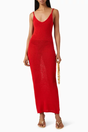 Isla Open-back Knit Dress