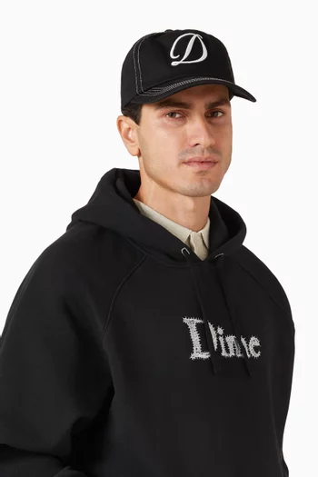 Cursive Worker Cap in Denim