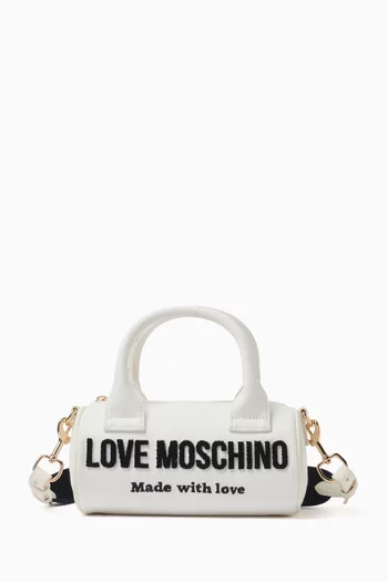 Mini Signature Love Top-handle Bag in Denim
