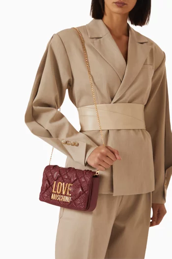 Chess Q Crossbody Bag in Faux Leather