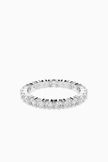 Matrix Vittore Ring in Silver-tone Metal