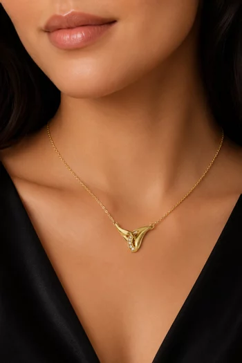 Classica Necklace in 18kt Gold-finish Silver