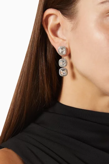 Una Angelic Earrings in Rhodium-plated Metal