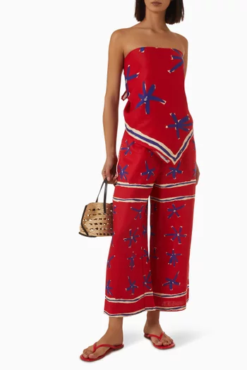 Mateo Crop Pants in Linen