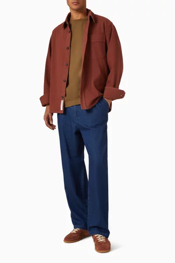 Loose Trousers in Denim