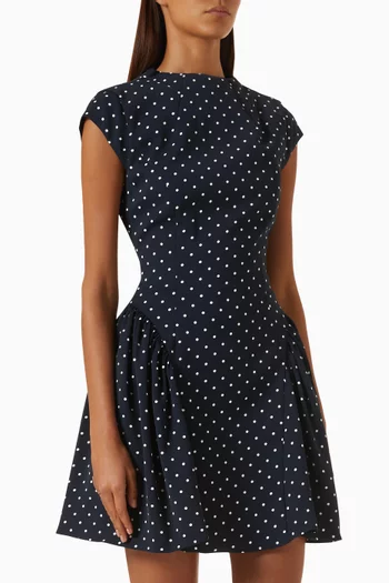 Gathered Mini Dress