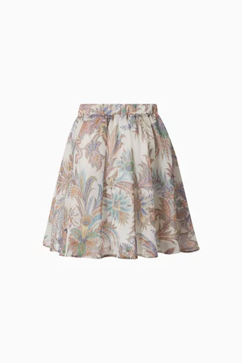 Floral-print Skirt