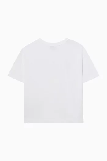 Studded Logo T-shirt in Cotton