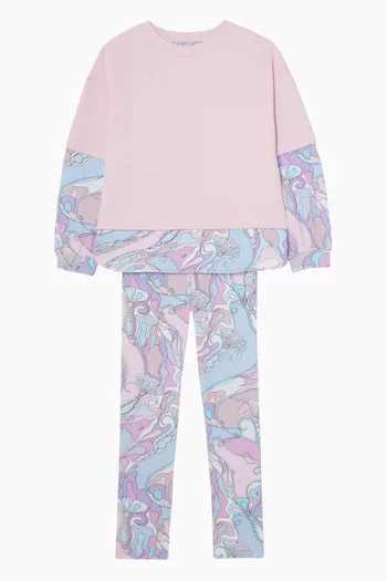 Abstract Printed Leggings